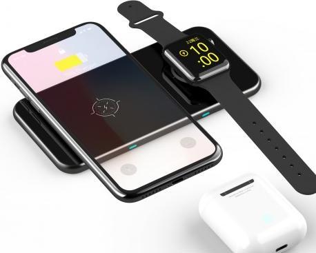 Produktbild Swissten Wireless CHARGER 2in1 Schwarz