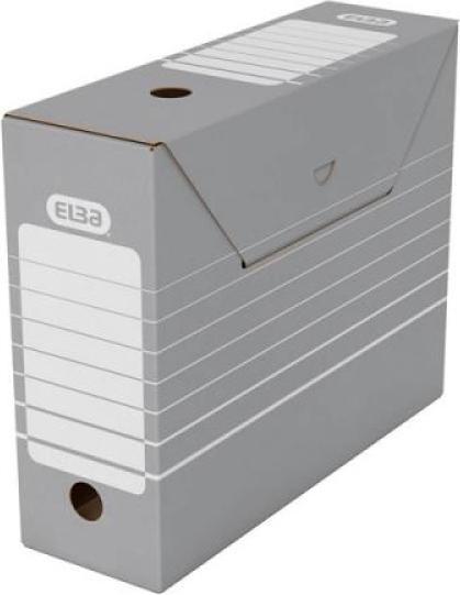 Produktbild Elba 100333274 Archivbox tric 10 cm breit 10 Stück für Hängeregistratur mit Reiter in der Farbe grau (1 x)