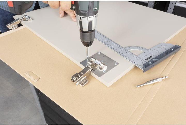 Produktbild wolfcraft wolfcraft 1 Rep.Montageplattenset f. Topfscharnier
