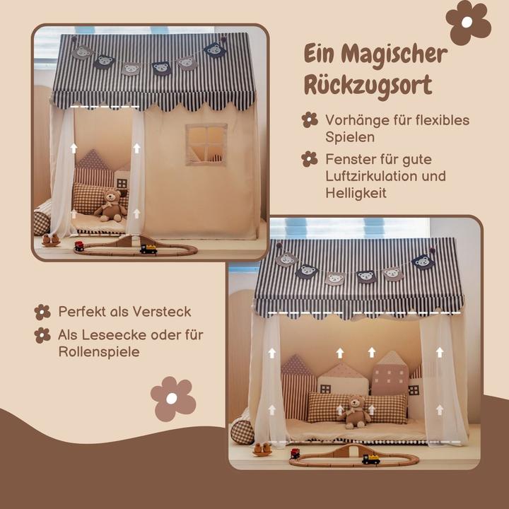 Immagine prodotto Hermex Tenda per bambini tenda per bambini tenda per bambini casa accogliente capanna gioco tenda gioco