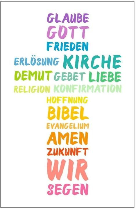 Produktbild Susy Card Glückwunschkarte Konfirmation 11 x 17 cm, Kreuz (1 Stk.)