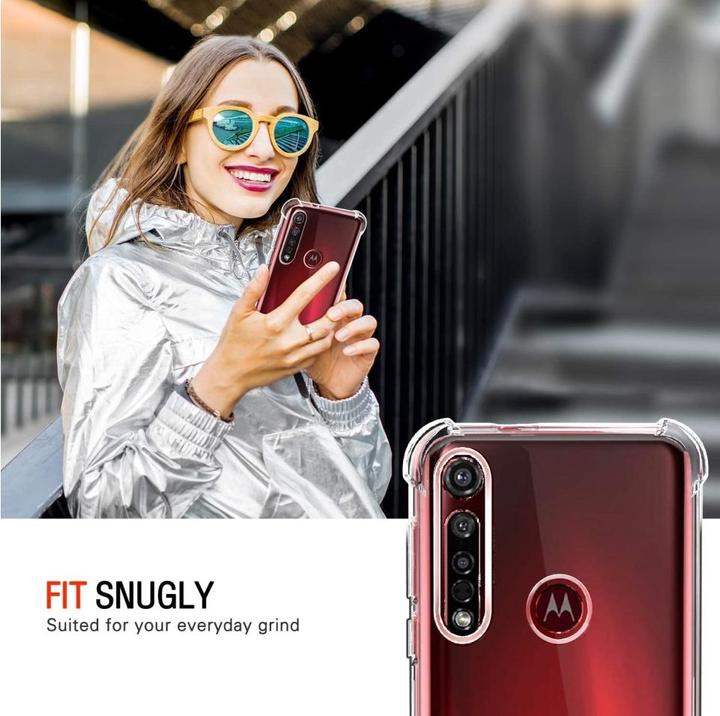 Actual product image Screenguard Motorola Moto G8 Plus Case Crystal Soft Airbag Bumper (Motorola Moto G8 Plus)