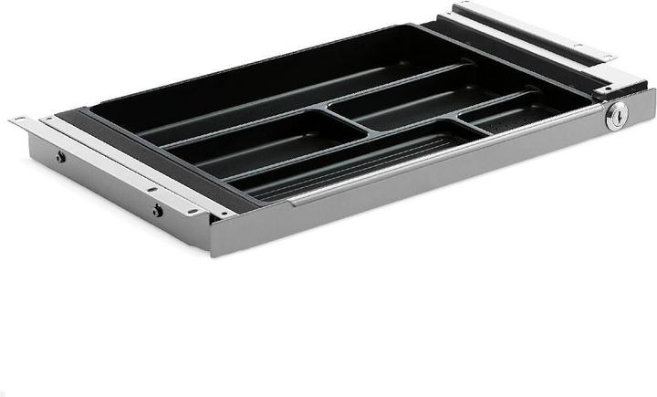 Produktbild TecLines TUS004A ausziehbare Unterbau Schublade S abschliessbar, silber