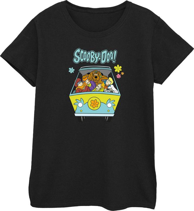 Actual product image Scooby Doo Womens/Ladies Mystery Machine Group Cotton T-Shirt (S)