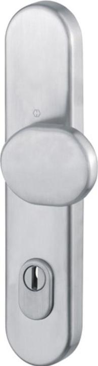 Produktbild Hoppe Knopflangschild E86G/3332ZA Edelstahl F69 für Kombischutz PZ 8 mm (Türknopf)