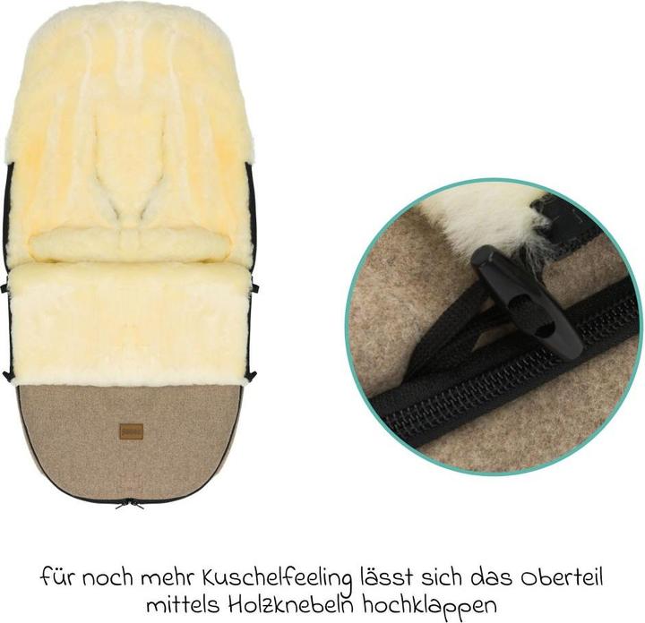 Produktbild Fillikid Fusssäcke für Kinderwagen & Buggys Lammwoll-Fusssack Makalu Wool für Buggy, Sport-