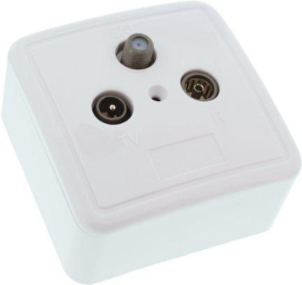 Produktbild InLine 69983 SAT + TV + Radio Telefon-/Antennen-/Steckdose (Antennendose)