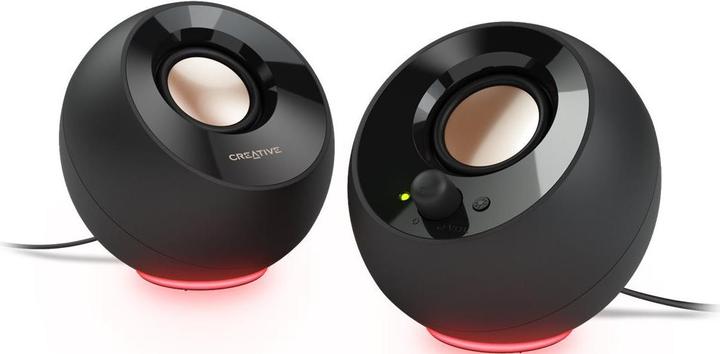 Image du produit Creative Haut-parleur Pebble SE RGB stéréo, noir