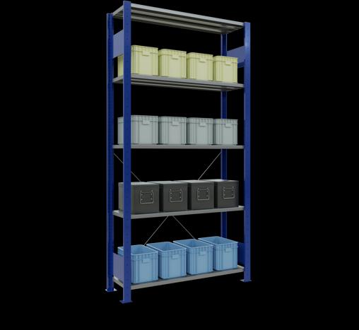 Actual product image Schulte Lagertechnik MULTIplus150 basic racking system with cross braces