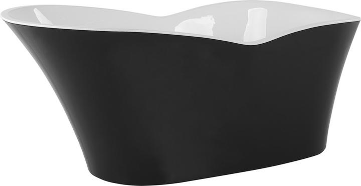 Produktbild Beliani Badewanne freistehend schwarz / weiss 170 x 80 cm DULCINA (243 l, 80 cm)