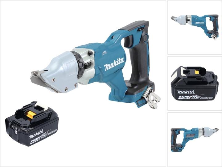 Actual product image Makita DJS 200 M1 Battery Sheet Metal Shears 18 V 2.0 mm Brushless + 1x battery 4.0 Ah - without charger