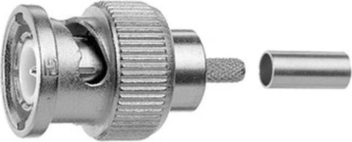 Produktbild Telegärtner BNC-Kabelstecker Crimp G02 75 Ohm, crimp/crimp, Standard, A0231, G02 (RG-59 B/U) (75 dB, Antennenkabel)