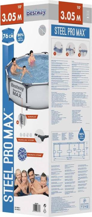 Actual product image Bestway Steel Pro Max Pool 305x76cm (ø 305 x 75 cm)