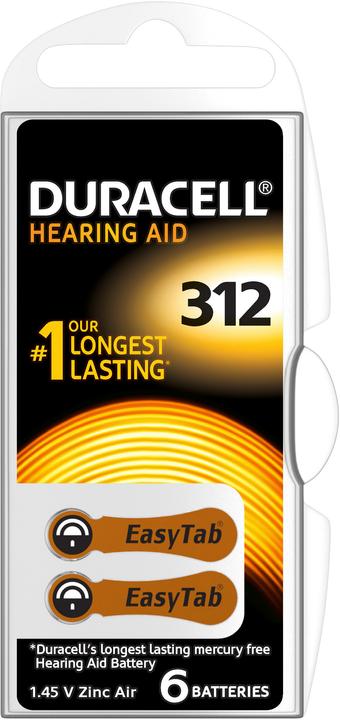 Actual product image Duracell Electronics Easy Tab (6 pcs., A312, 160 mAh)