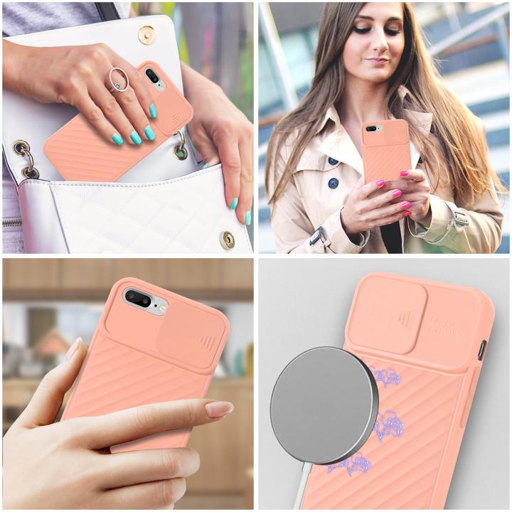 Produktbild Cadorabo TPU Cover mit Kamera Schutz (Apple iPhone 7 Plus, Apple iPhone 7s Plus)