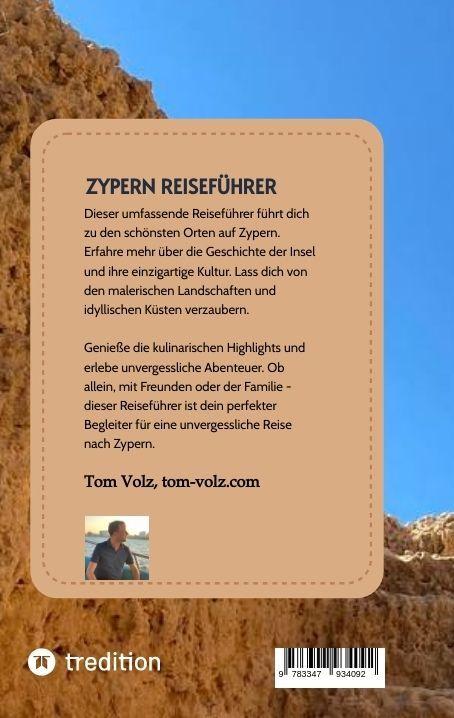Produktbild Zypern Reiseführer (Deutsch, Tom Volz, 2023)