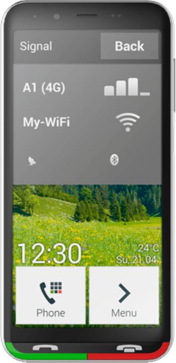 Produktbild Emporia Super Easy (32 GB, Schwarz, 4.95", Single SIM, 13 Mpx, 4G)