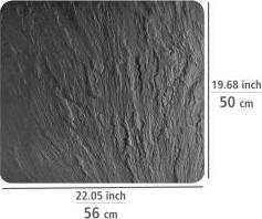 Actual product image Wenko 3 in 1 cooker top, chopping board, worktop, made of glass, slate look