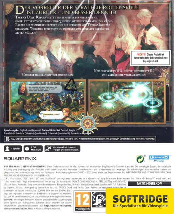 Immagine prodotto Square Enix Tactics Ogre: Reborn (PS5, DE)