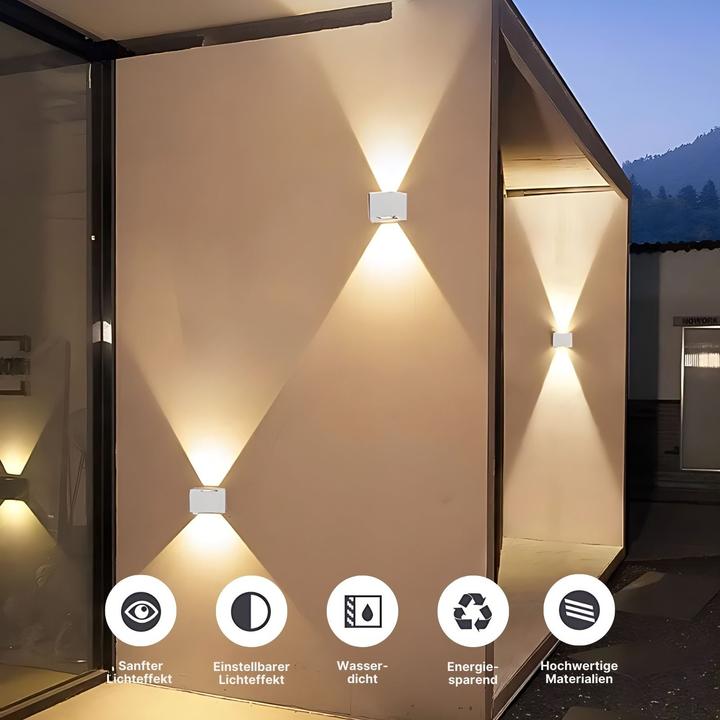Image du produit Hermex Applique de façade à LED Spot mural Applique murale up-down (1000 lm, IP65)