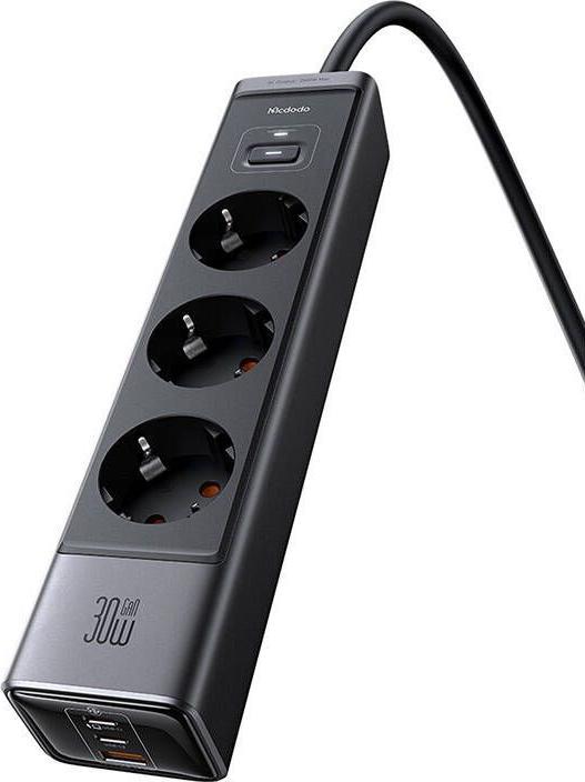 Produktbild Mcdodo GaN 6-in-1 power strip CH-0620, 30W (6 x, USB-C, USB-A, 1.50 m)