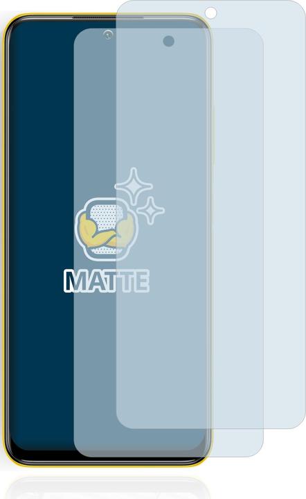 Productafbeelding BROTECT Anti-glansfolie Schermbeschermer Matte schermbeschermfolie (2 Stuk, Xiaomi Poco M3 Pro)