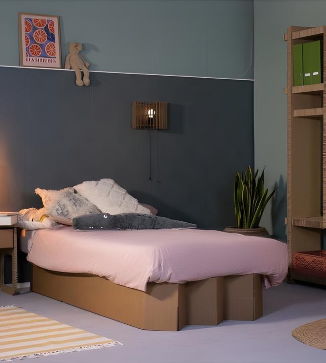 Actual product image Bins and Boxes Cardboard folding bed (70 x 200 cm)