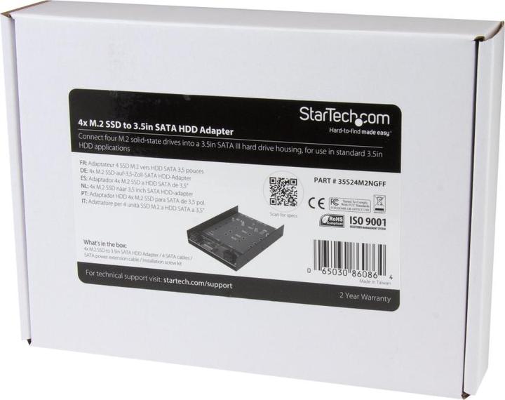 Produktbild StarTech 4X M.2 TO SATA 3.5IN ADAPTER