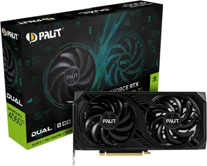 Image du produit Palit GeForce RTX4060TI Dual (8 Go)
