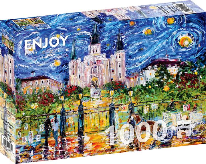 Actual product image Enjoy Puzzle ENJOY-1455 - Jackson Square, New Orleans, Puzzle, 1000 pieces (1000 pieces)