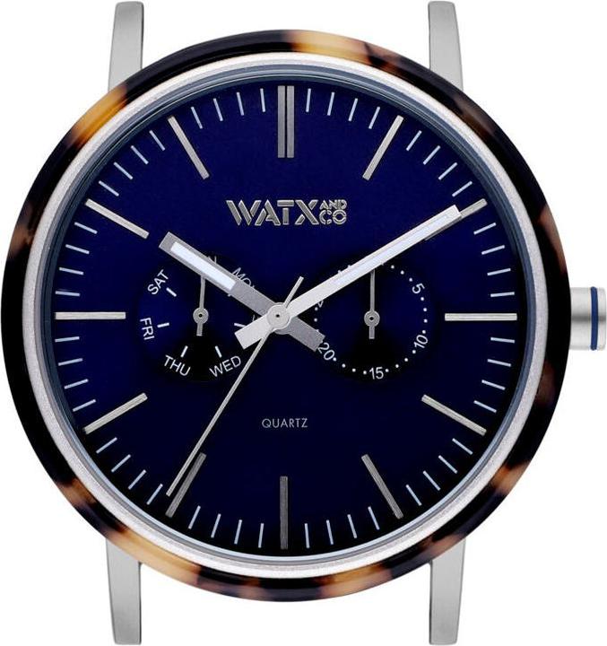 Watx & Colors Unisex-Uhr WXCA2739 Silberfarben (Ø 44 mm) (44 mm)
