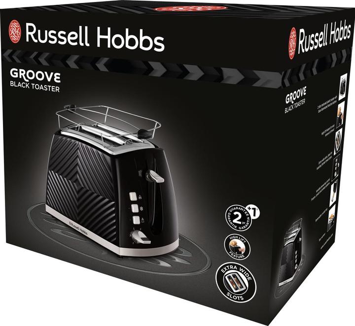 Actual product image Russell Hobbs 26390-56 Groove 2S Toaster black
