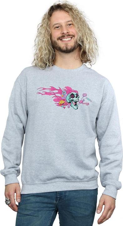 Actual product image Disney Mens Wreck It Ralph Candy Skull Sweatshirt (4XL)