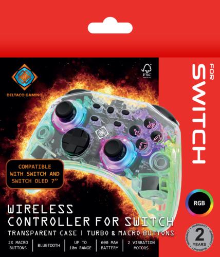 Produktbild Deltaco Gaming Switch Controller (Switch, Switch OLED, PC, Android, iOS)