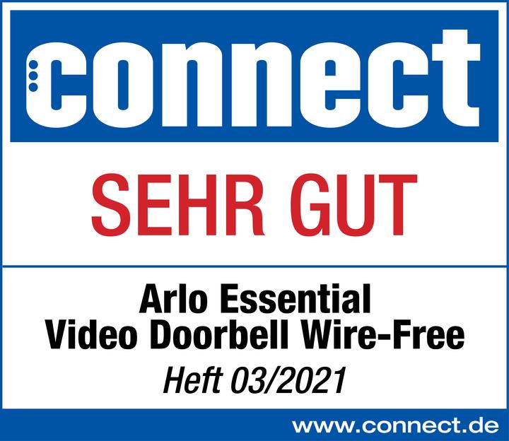 Produktbild Arlo Kabellose Essential Video-Türklingel, weiss (Kabellos)