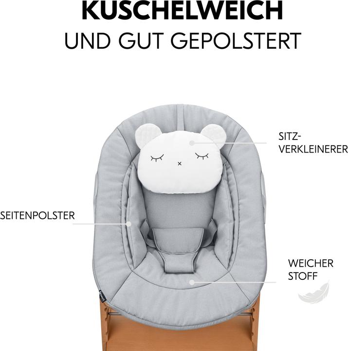 Produktbild Hauck Alpha Newborn Set Pre Nature Grey (Hochstuhl)