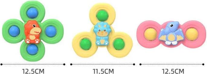 Produktbild Activity Board 3PCS Saugnapf Spinner Badespielzeug für Kinder Sensory Stress Relief Spinning Educational Toys Baby