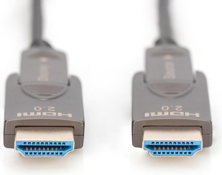 Image du produit Digitus 4K - Câble hybride HDMI® AOC en fibre optique avec connecteur détachable (30 m, HDMI)