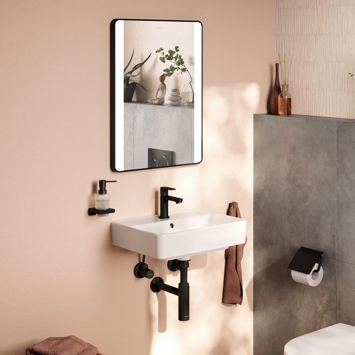 Image du produit hansgrohe Xarita Lite Q miroir, éclairage LED vertical, 500x30x700mm, capteur IR
