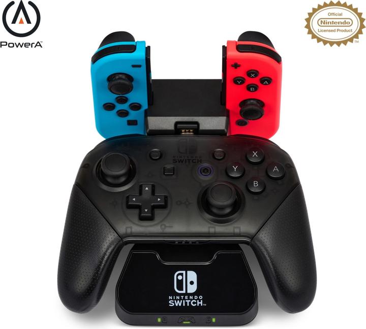 Productafbeelding PowerA Controller-oplaadstation door voor Nintendo Switch (Switch, Switch OLED)