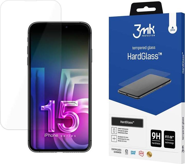 Actual product image 3MK HardGlass (1 Piece, Apple iPhone 15 Pro Max)