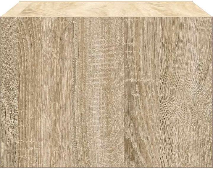 Actual product image VidaXL Wall-mounted bedside cabinet with LED lights Sonoma oak wardrobe Bedside cabinet