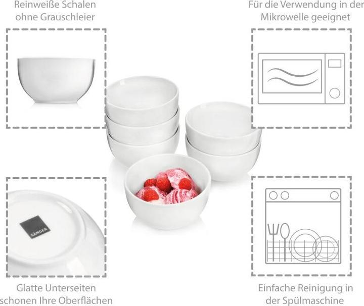 Produktbild Sänger Geschirr Dessertschalen Sunfort (0.40 l, 6 x)
