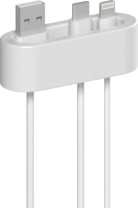 Actual product image Hama Cable holder, self-adhesive, 2 pieces, white