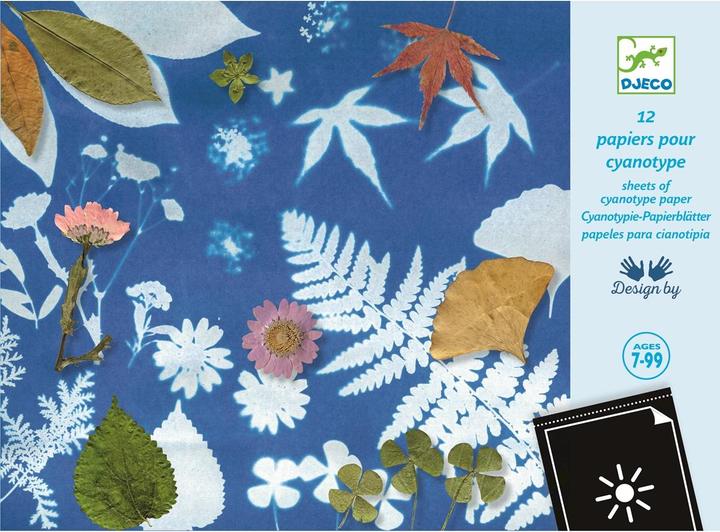 Actual product image Djeco Refill pack of blue printing paper 12 pcs