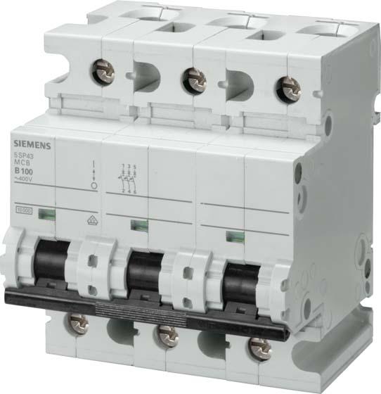 Image du produit Siemens SIEM 5SP4391-7 Disjoncteur de protection de ligne 100A