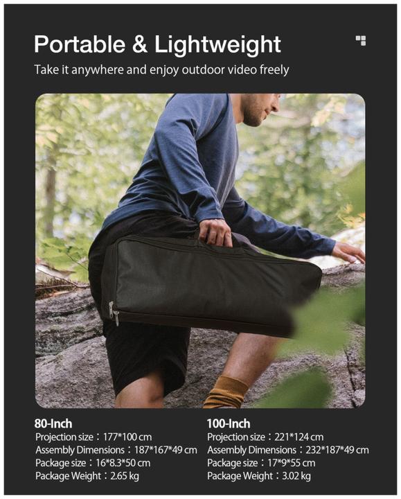 Actual product image BlitzWolf BW-VS6 (100", 16:9)