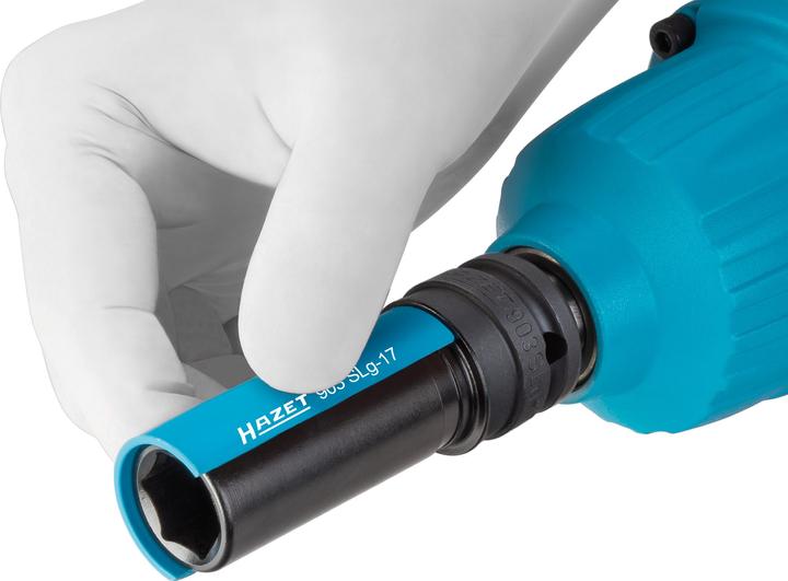 Immagine prodotto HAZET Inserto chiave a bussola per avvitatori ad impulso ∙ Ad esagono 903SLG-17 ∙ Attacco quadro, c… (17 mm)
