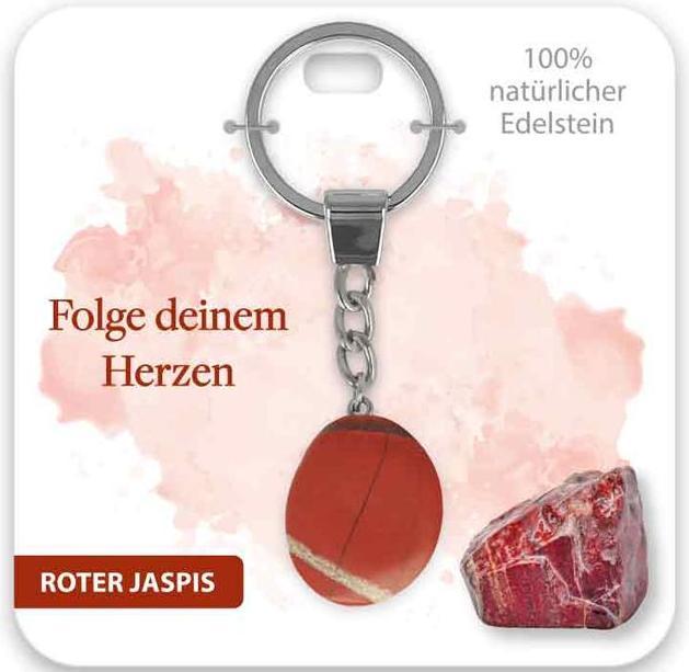 BB Klostermannn Schlsselanhnger Roter Jaspis Folge deinem Herzen