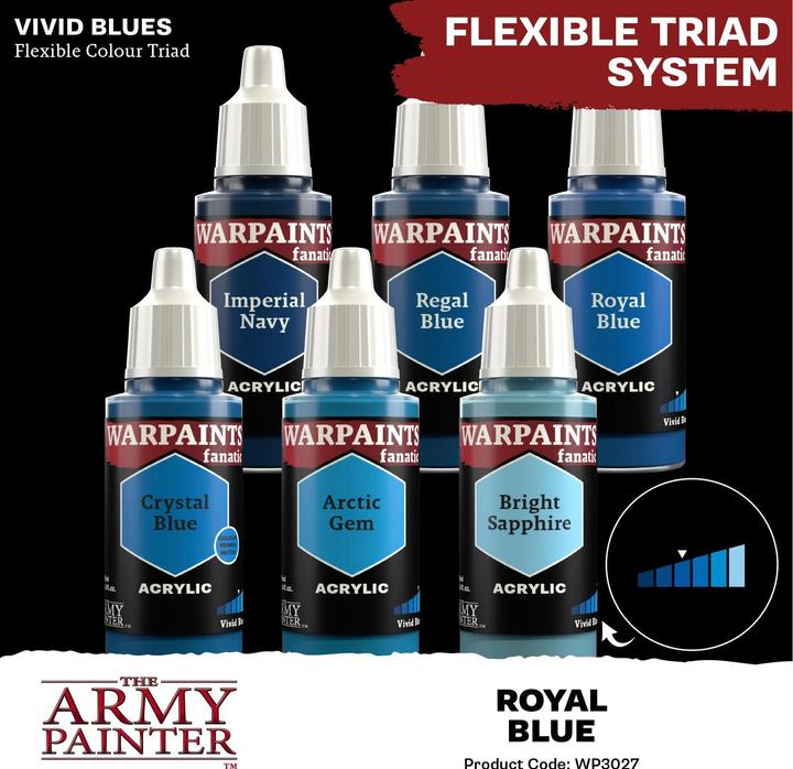 Produktbild The Army Painter Farbe Warpaints Fanatic: Royal Blue 18 ml